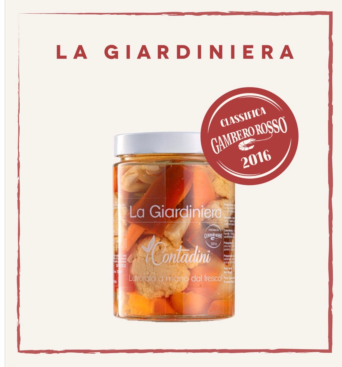 I Contadini Giardiniera - Award-Winning Italian Antipasto