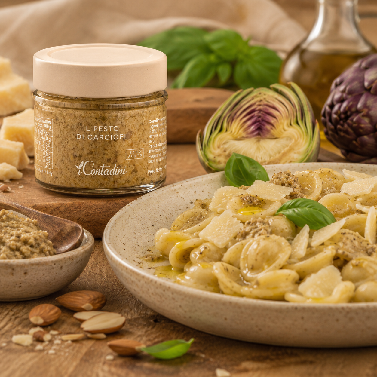 I Contadini Artichoke Pesto – Authentic Puglian Spread, 100g