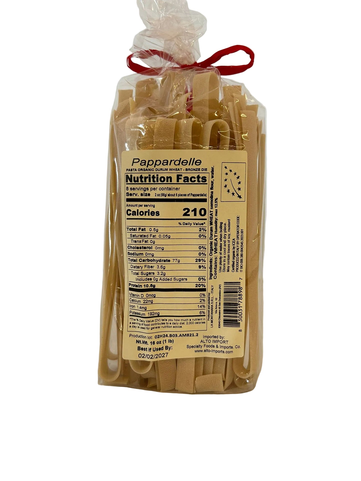 Alto Pappardelle 500g – Organic Bronze-Cut Italian Pasta