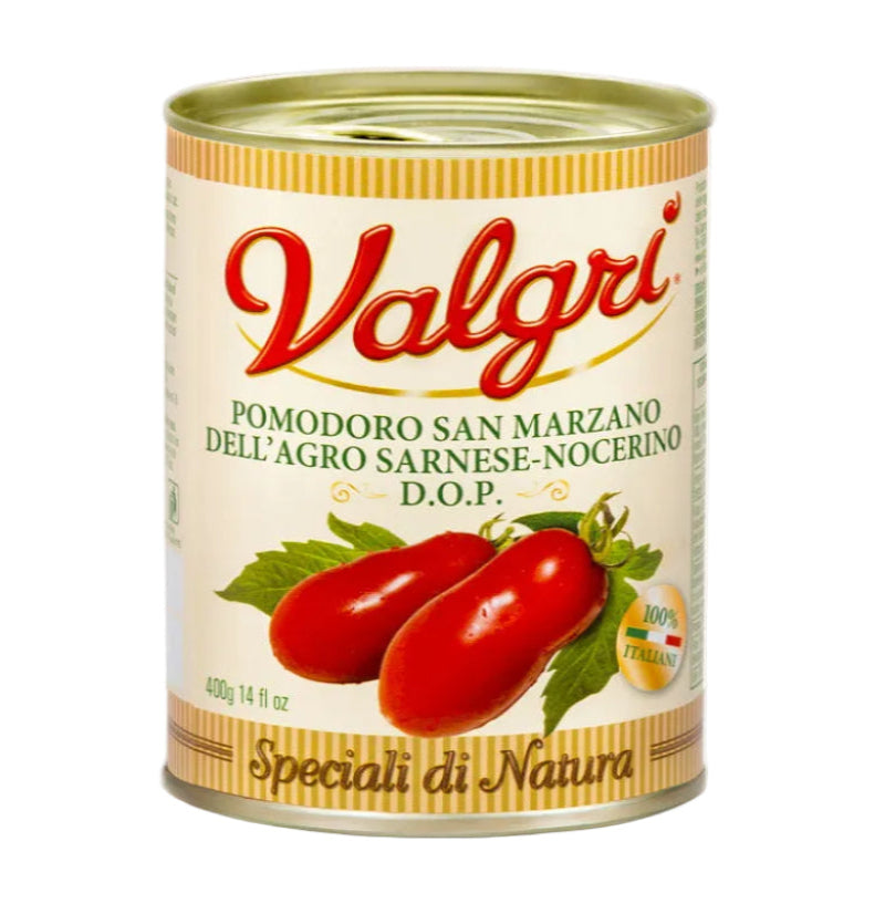 San Marzano DOP Peeled Tomatoes 800g – Imported from Italy | Valgri