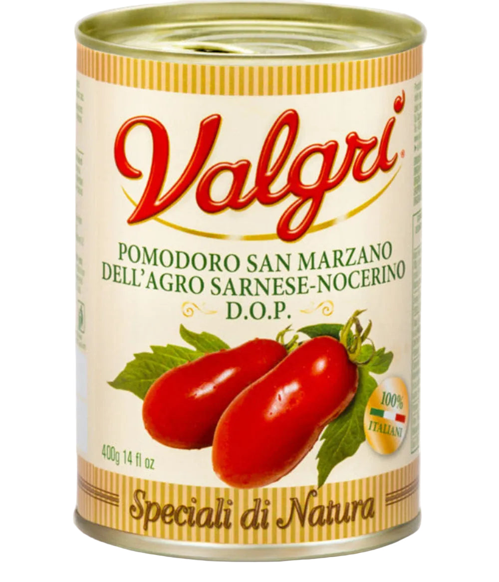 San Marzano DOP Peeled Tomatoes 400g – Imported from Italy | Valgri