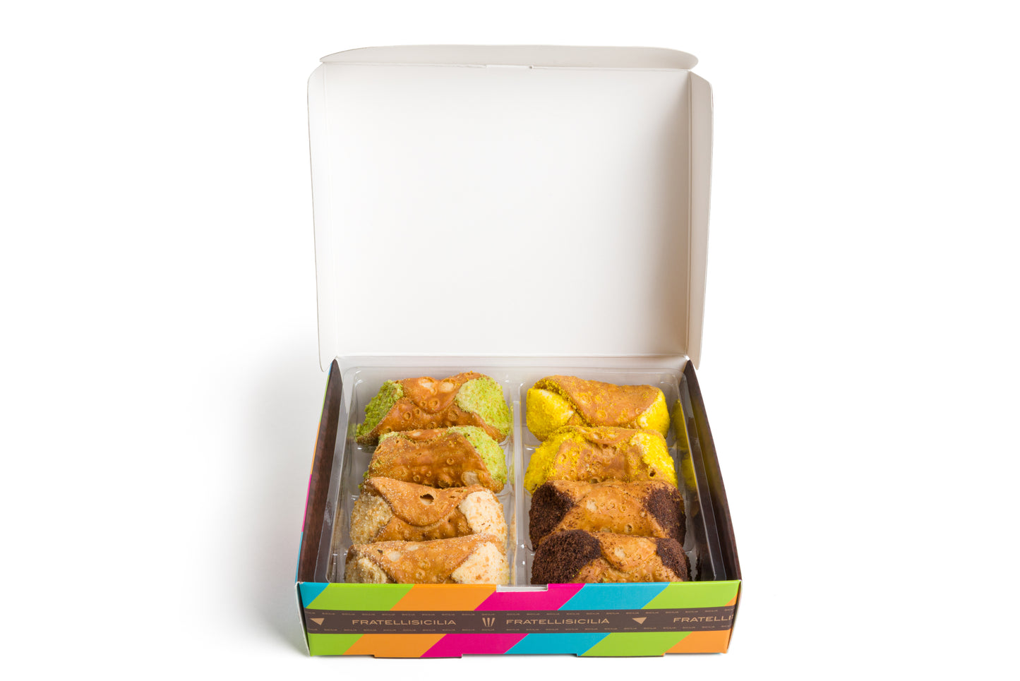 ASSORTED SICILIAN SNACK CANNOLI - 8 pcs