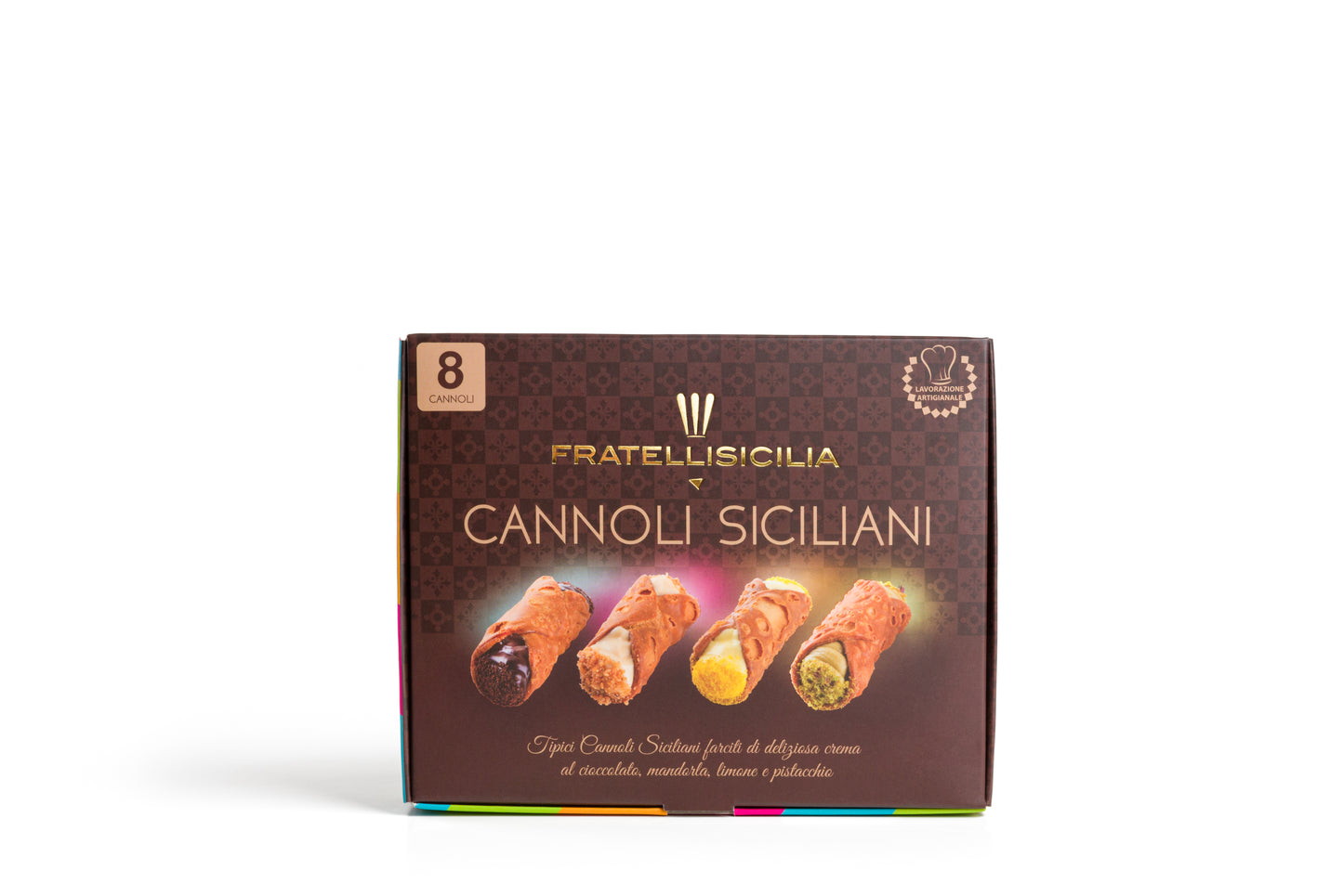 ASSORTED SICILIAN SNACK CANNOLI - 8 pcs