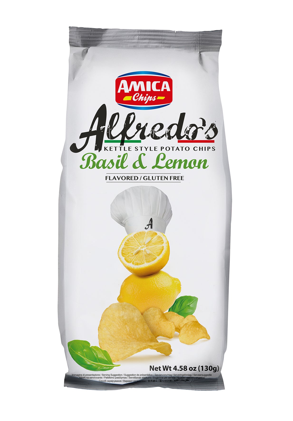 Alfredo's Gourmet Italian Kettle Chips 130g | Amica Chips