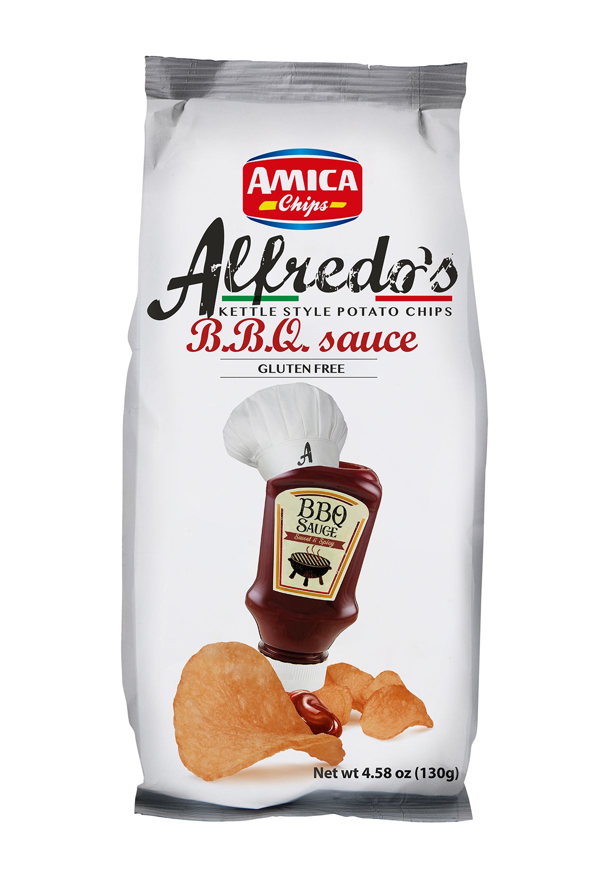 Alfredo's Gourmet Italian Kettle Chips 130g | Amica Chips