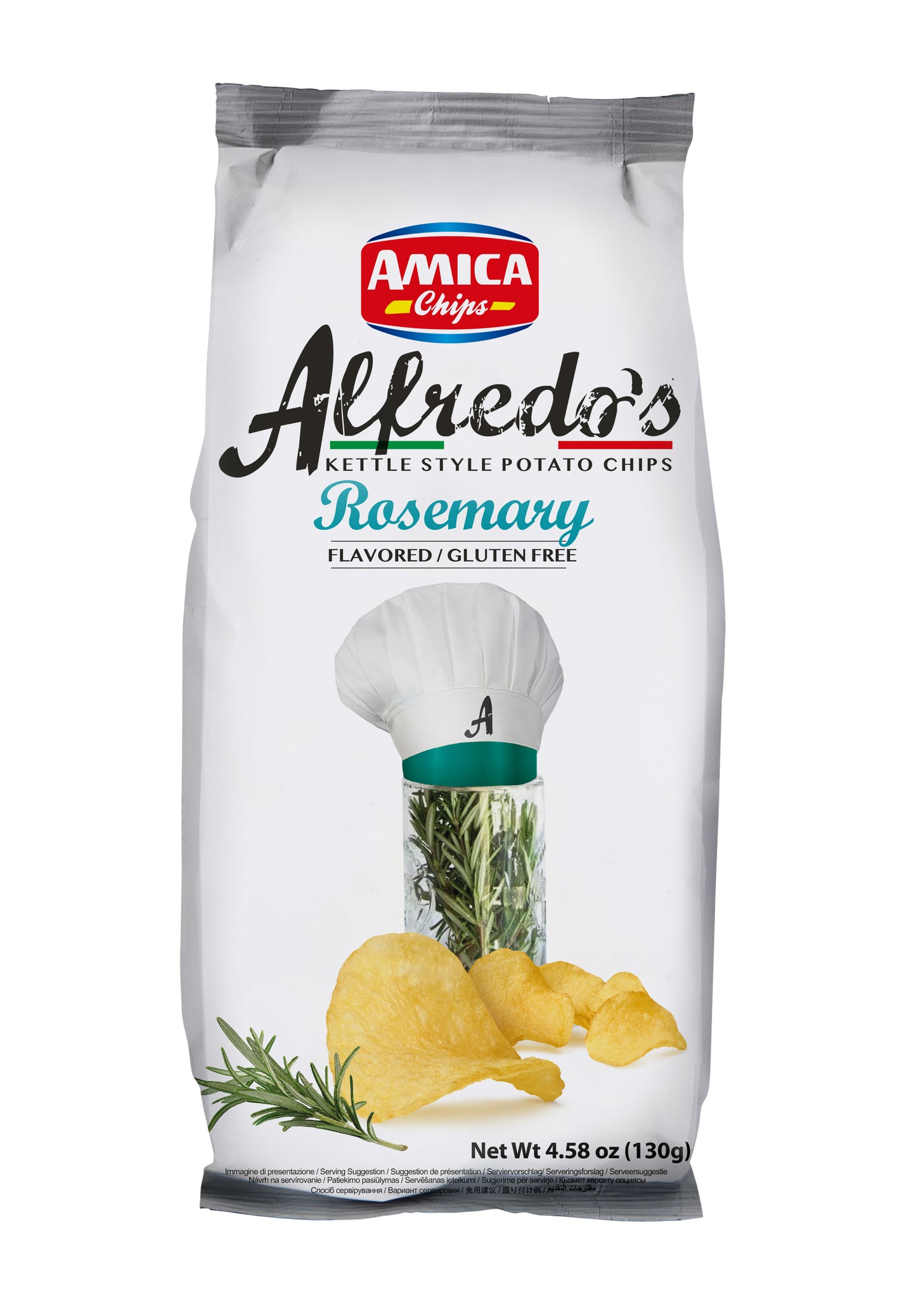 Alfredo's Gourmet Italian Kettle Chips 130g | Amica Chips