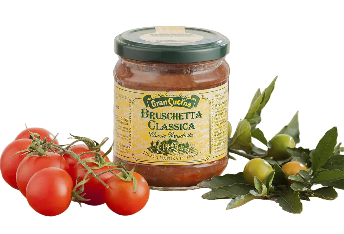 Gran Cucina Classic Bruschetta Spread – Authentic Italian Tomato & Herb, 180g