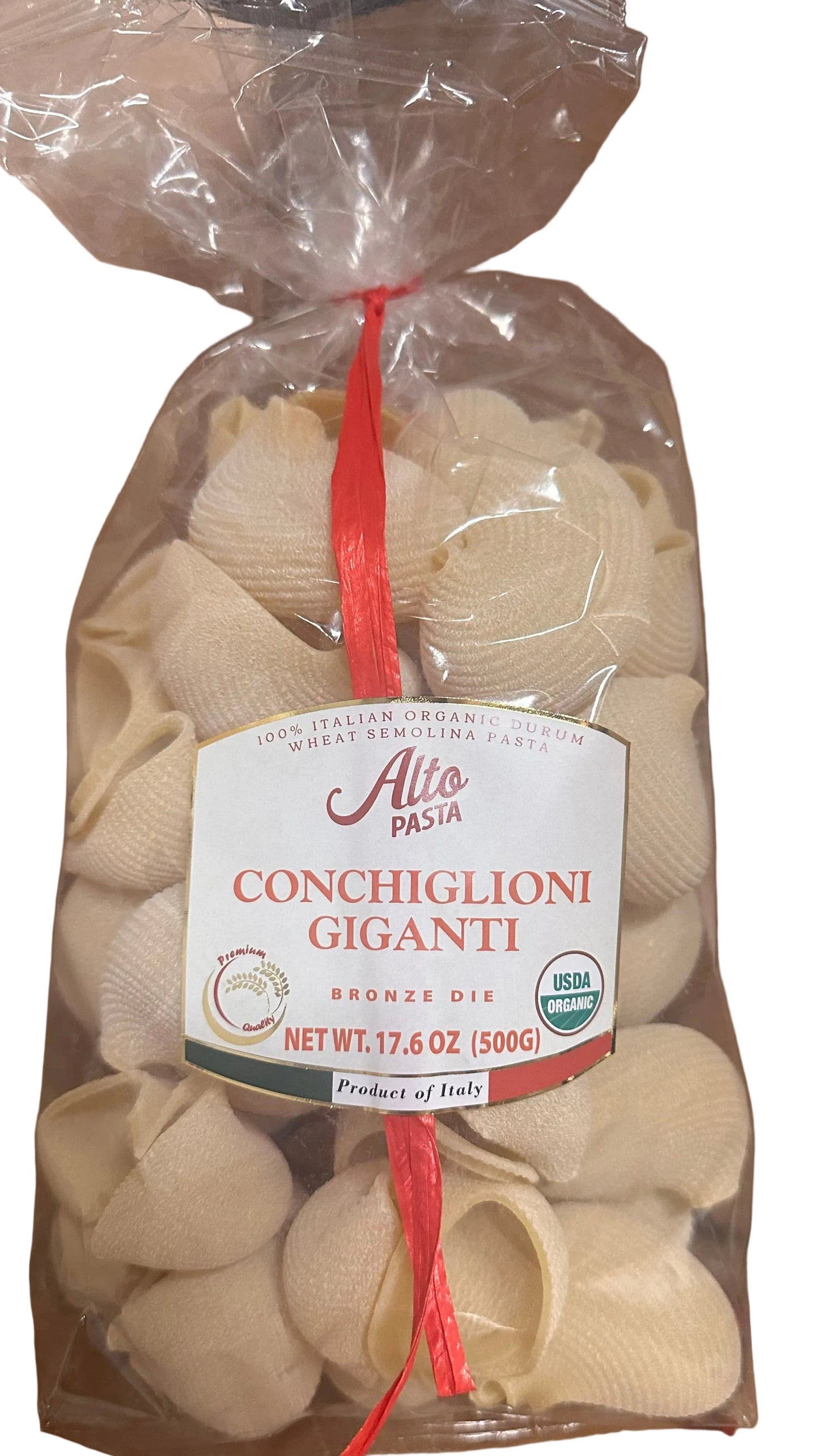 Alto Conchiglioni Giganti 500G – Organic Semolina Pasta