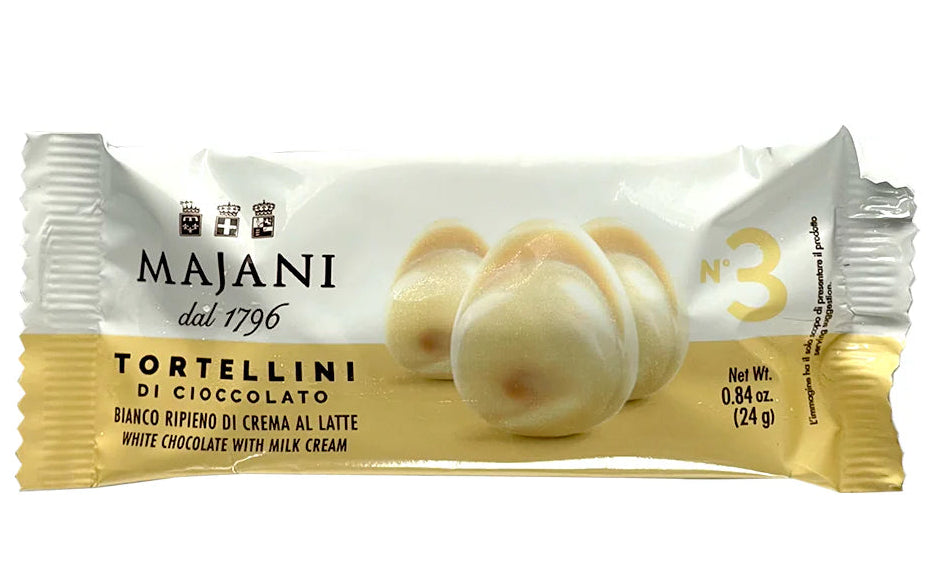 Majani Tortellini White Chocolate – Artisan Italian Chocolates, 24g