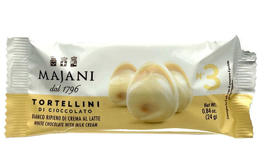 Majani Tortellini White Chocolate – Artisan Italian Chocolates, 24g