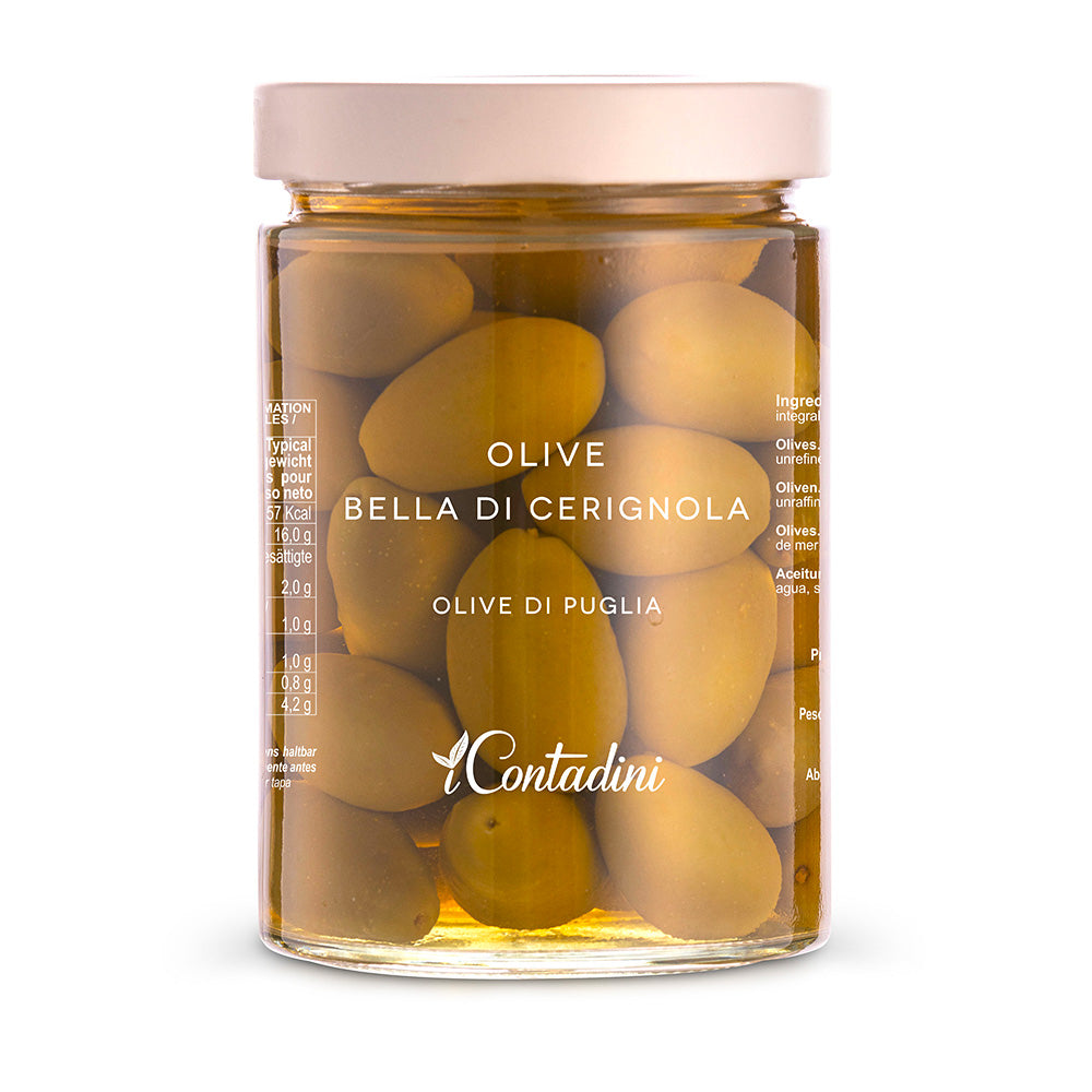 I Contadini "Bella di Cerignola" Olives in Brine - 550 g