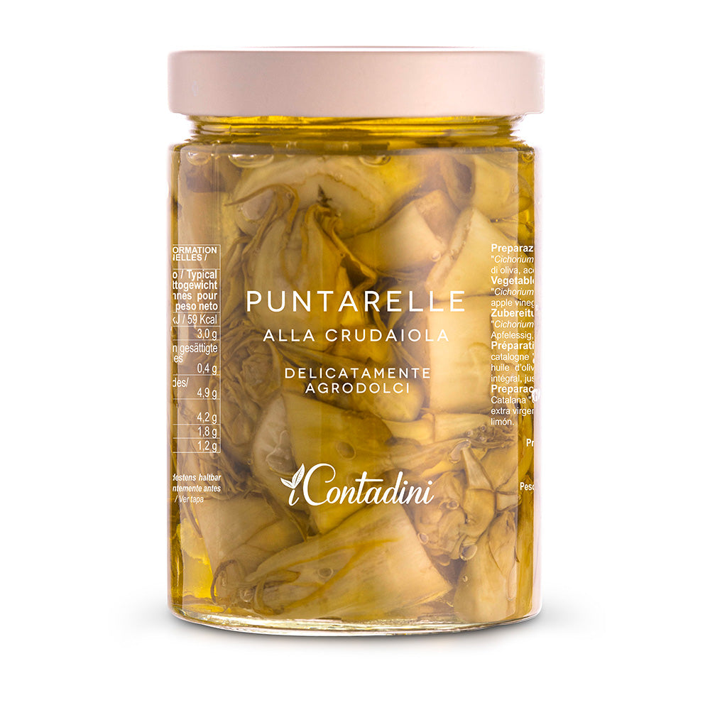 iContadini Raw Puntarelle (Catalogna Chicory Shoots) in Oil – 520g