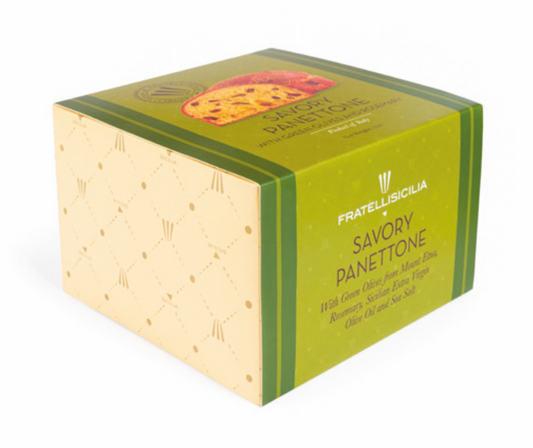 Savory Panettone With Green Olives From Mount Etna, Rosemary, Sicilian Extra Virgin Olive Oil And Sea Salt