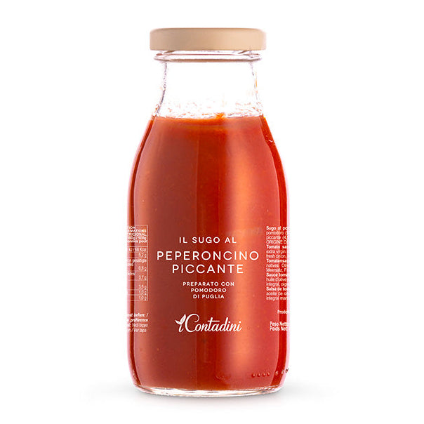 I Contadini Spicy Chili Pepper Tomato Sauce – Authentic Pugliese, 250g