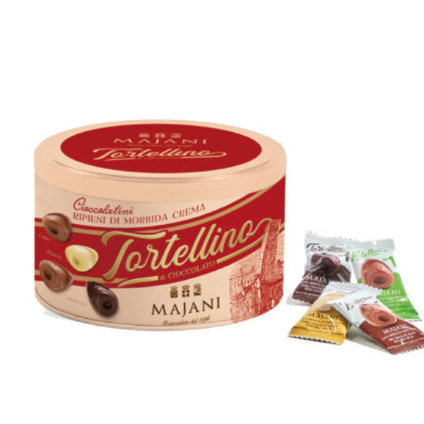 Majani Tortellino chocolate packaging on a white background