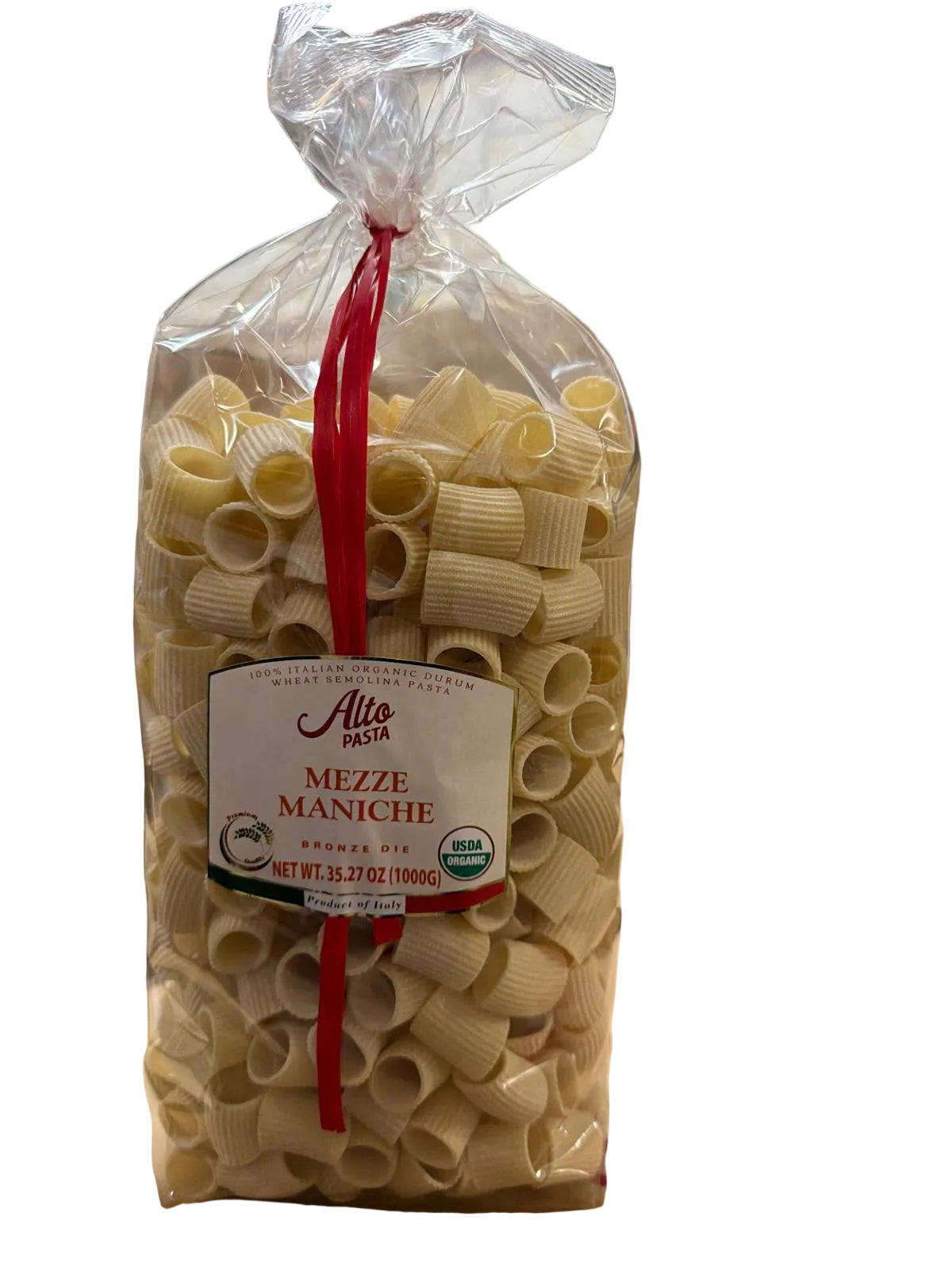 Alto Mezze Maniche 500g – Organic Bronze-Cut Italian Pasta