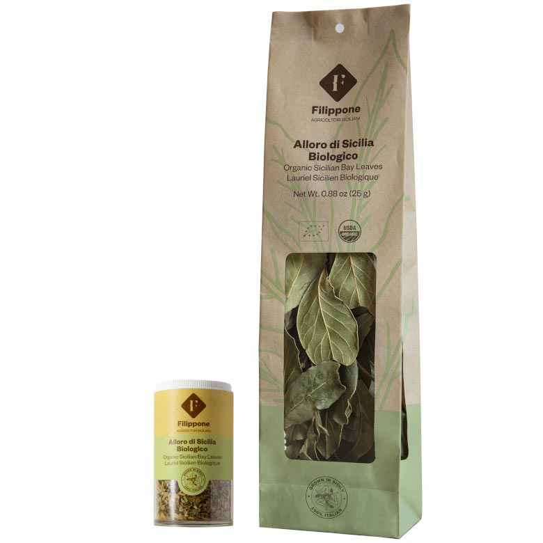 Organic Sicilian Bay Leaves | Dry, 25g | Imported from Italy