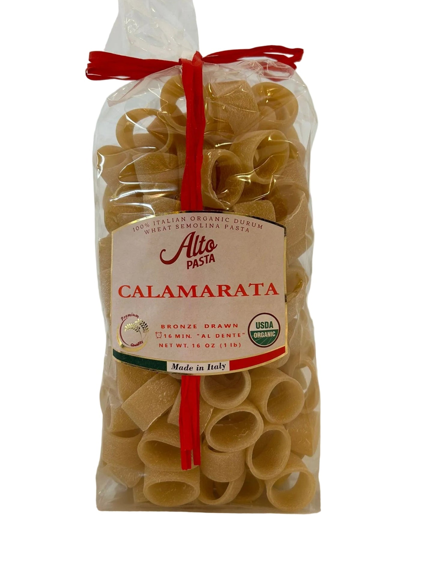 Alto Calamarata 500g – Organic Bronze-Cut Italian Pasta