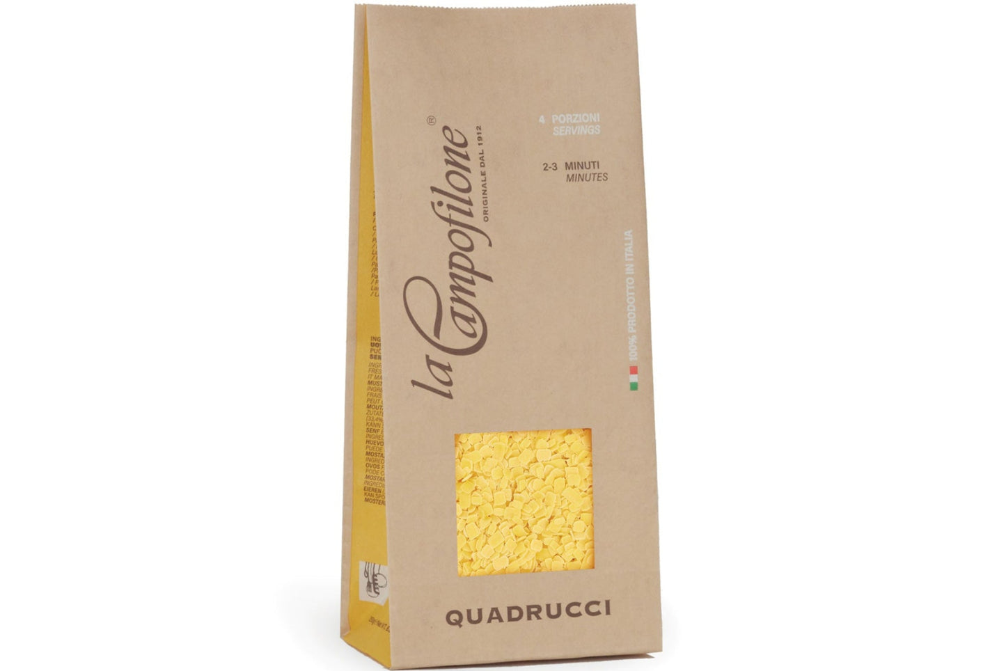 La Campofilone Quadrucci Egg Pasta 250g – Dried Italian Pastina