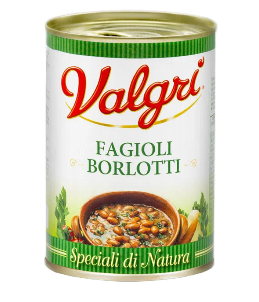 Fagioli Borlotti in Brine 400g – Italian Cranberry Beans | Valgri