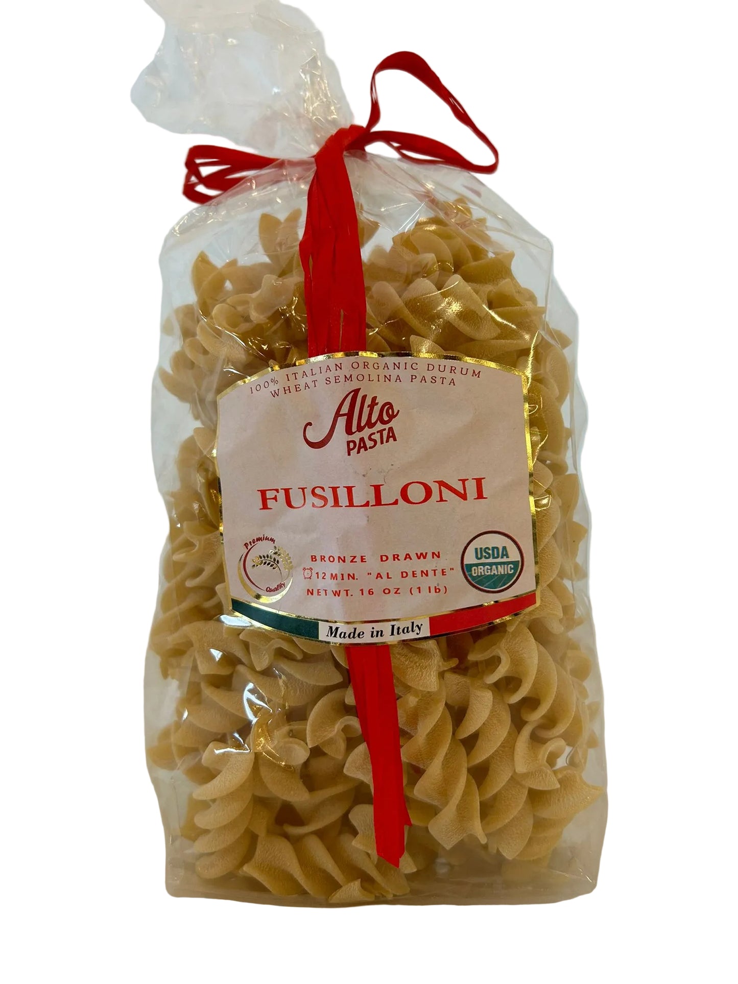 Alto Fusilloni 500g – Organic Bronze-Cut Italian Pasta