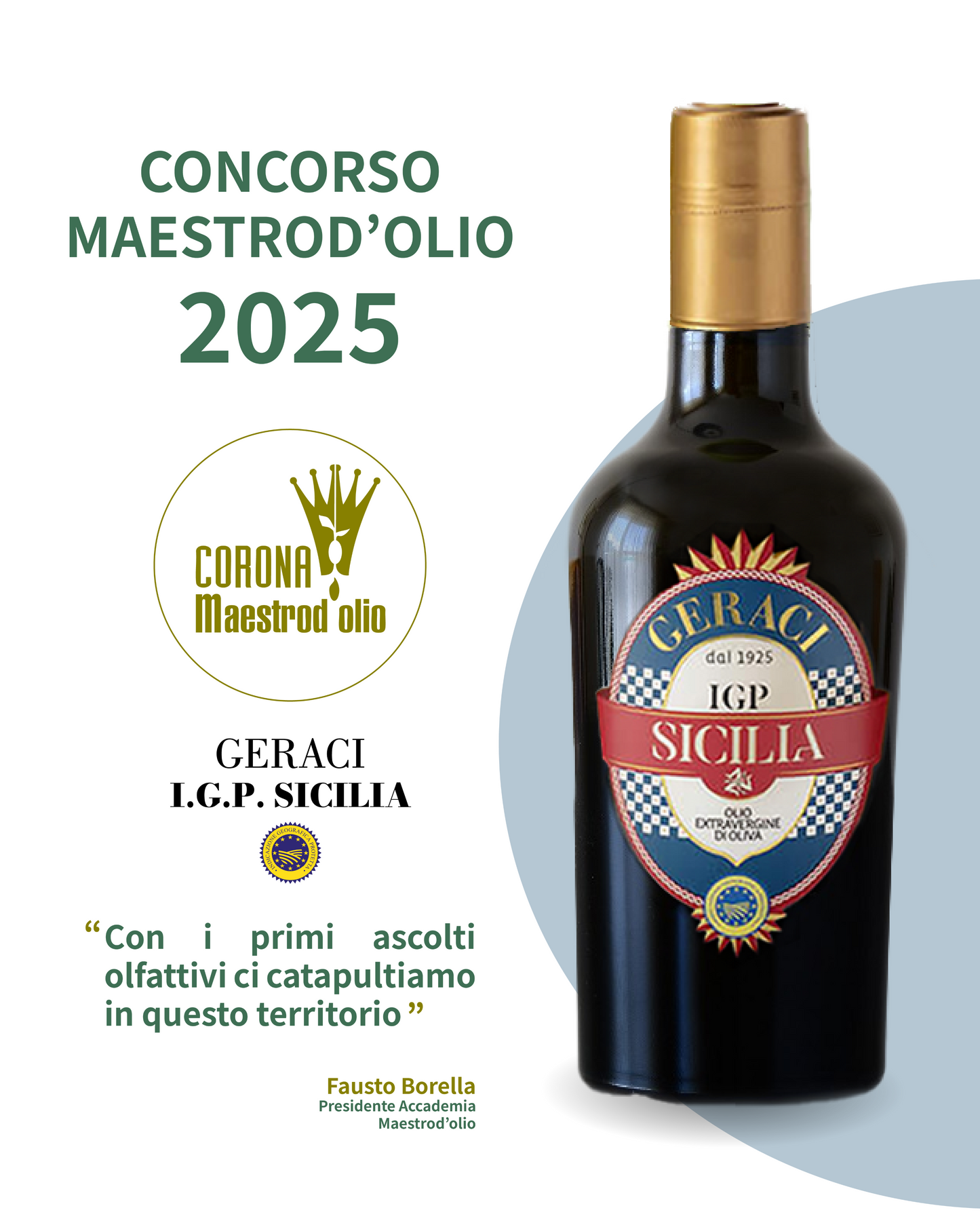 Geraci IGP Sicilia Extra Virgin Olive Oil – Award-Winning