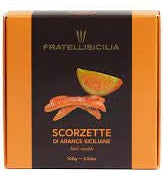 SICILIAN SEMI-CANDIED ORANGE PEELS 100g