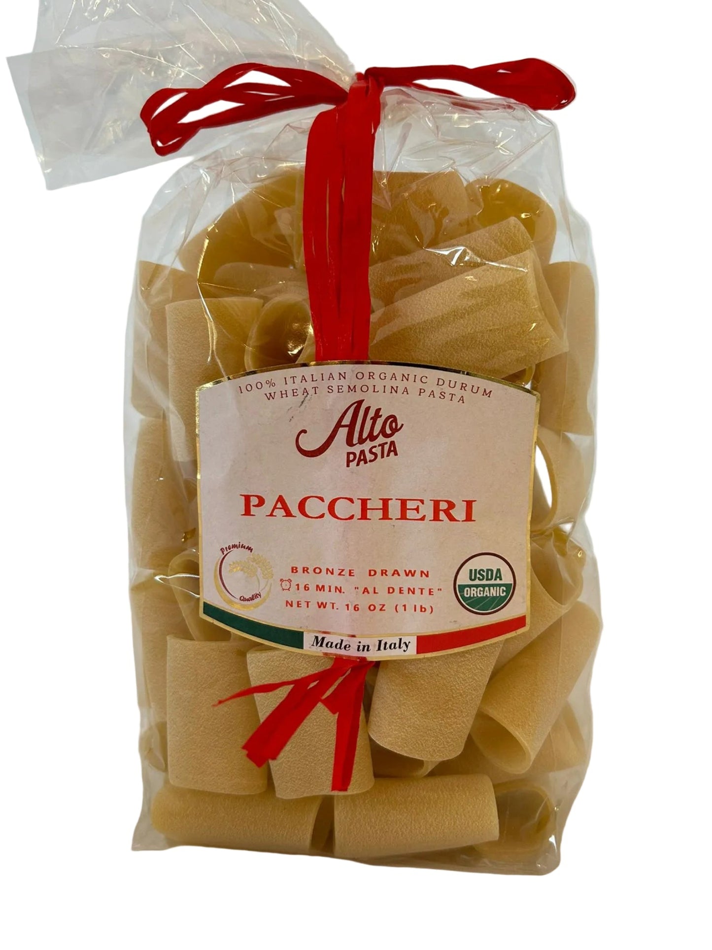 Alto Paccheri 500g – Organic Bronze-Cut Italian Pasta