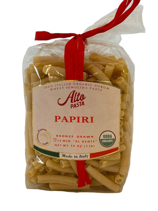 Alto Papiri 500g – Organic Bronze-Cut Italian Pasta