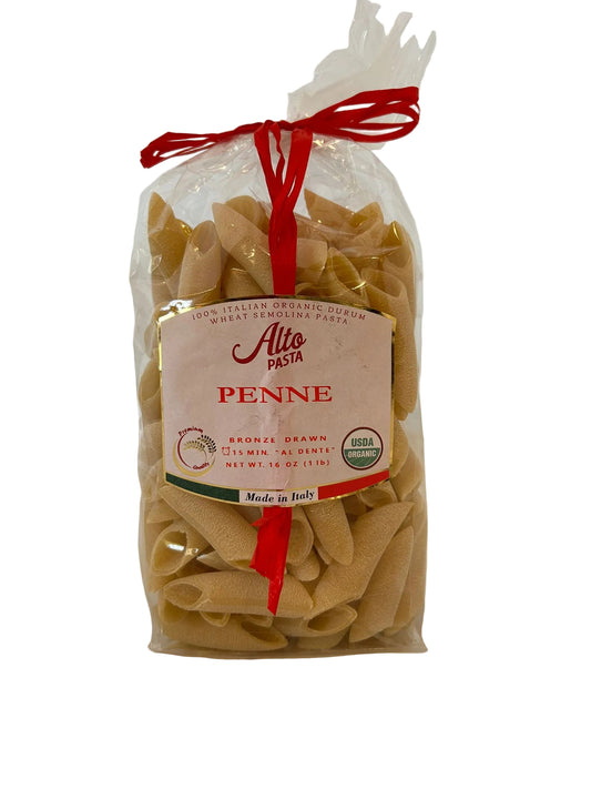 Alto Penne Lisce 500g – Organic Bronze-Cut Italian Pasta