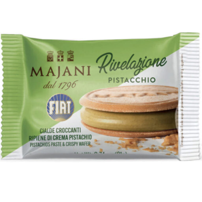 Majani Pistachio cookie package on a white background