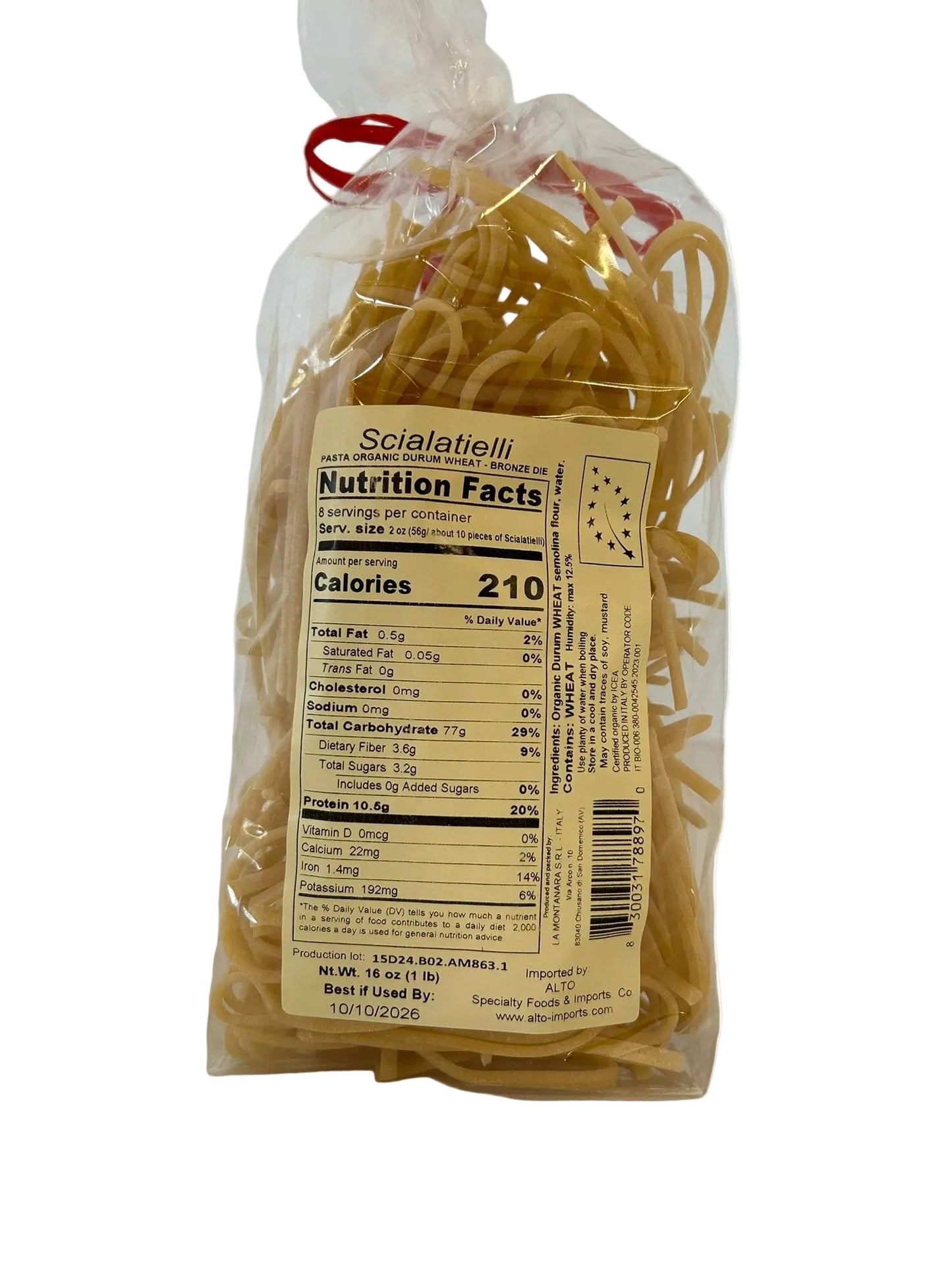 Alto Scialatielli 500g – Organic Bronze-Cut Italian Pasta