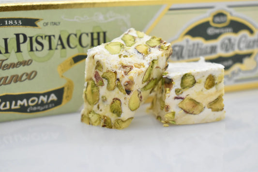 Torrone Tenero Bianco Ai Pistacchi 200G (Soft White Nougat w/Pistachio) 200g